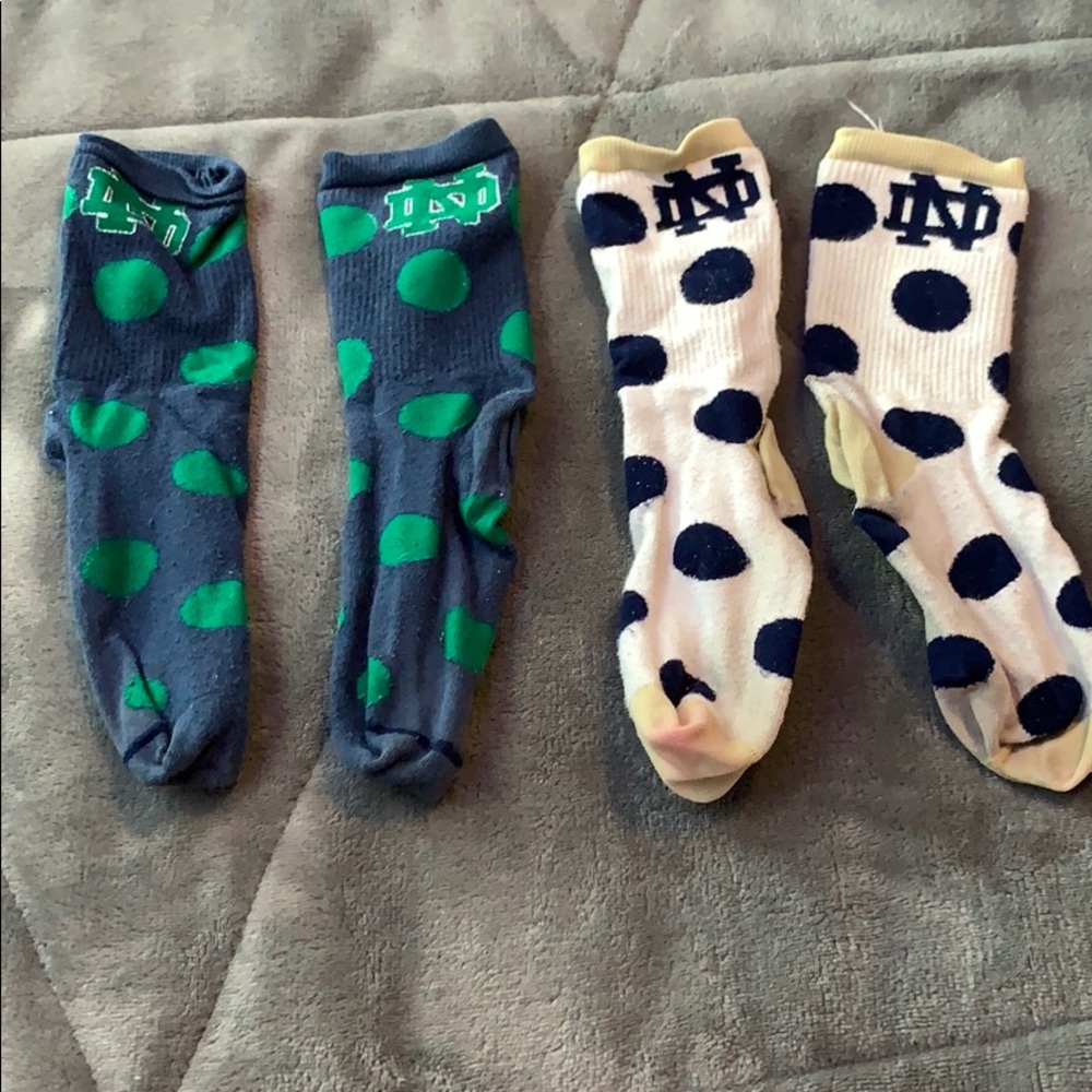 2 pack of Notre Dame socks